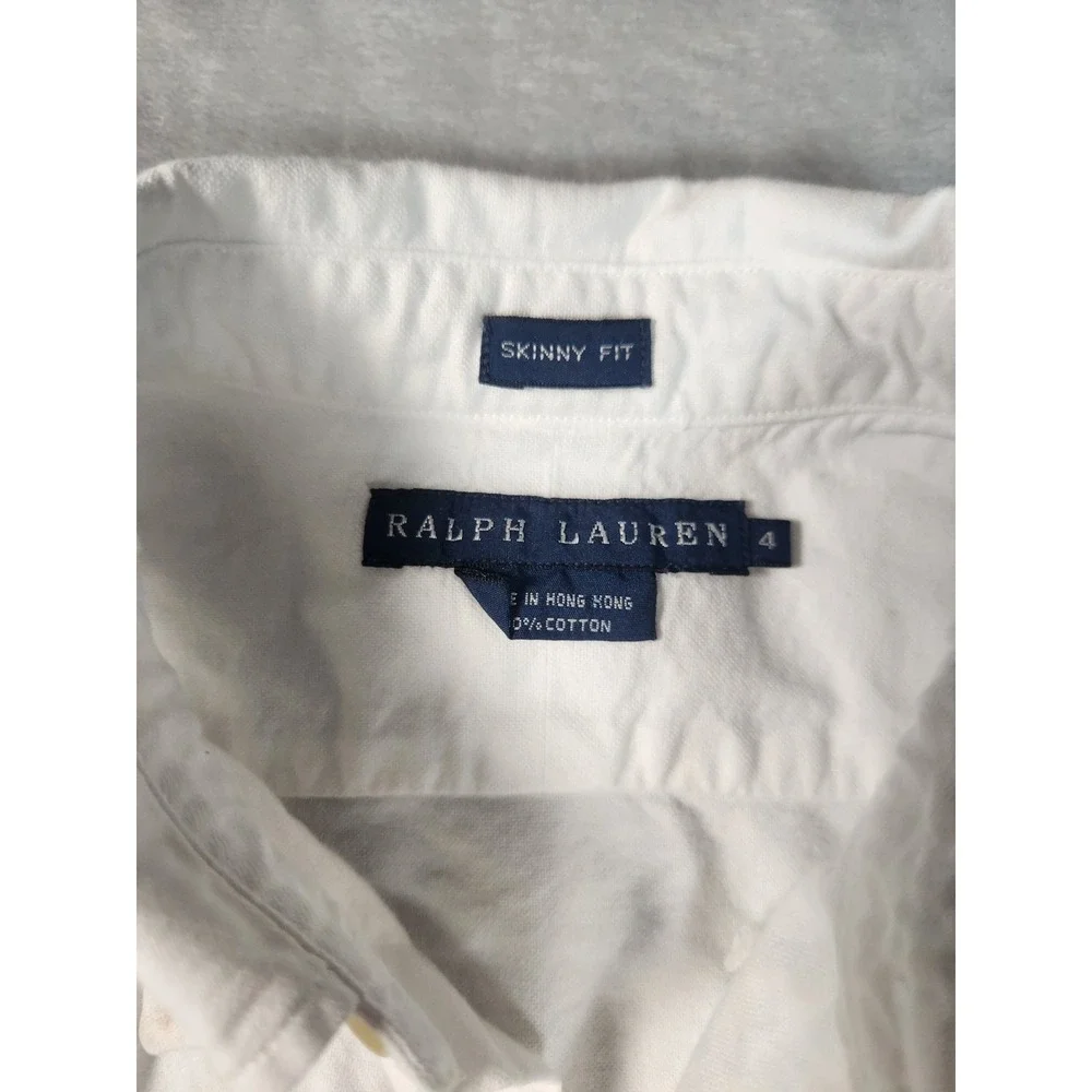 Polo by Ralph Lauren White Button-Down Shirt with Red Pony - Picture 2 of 5